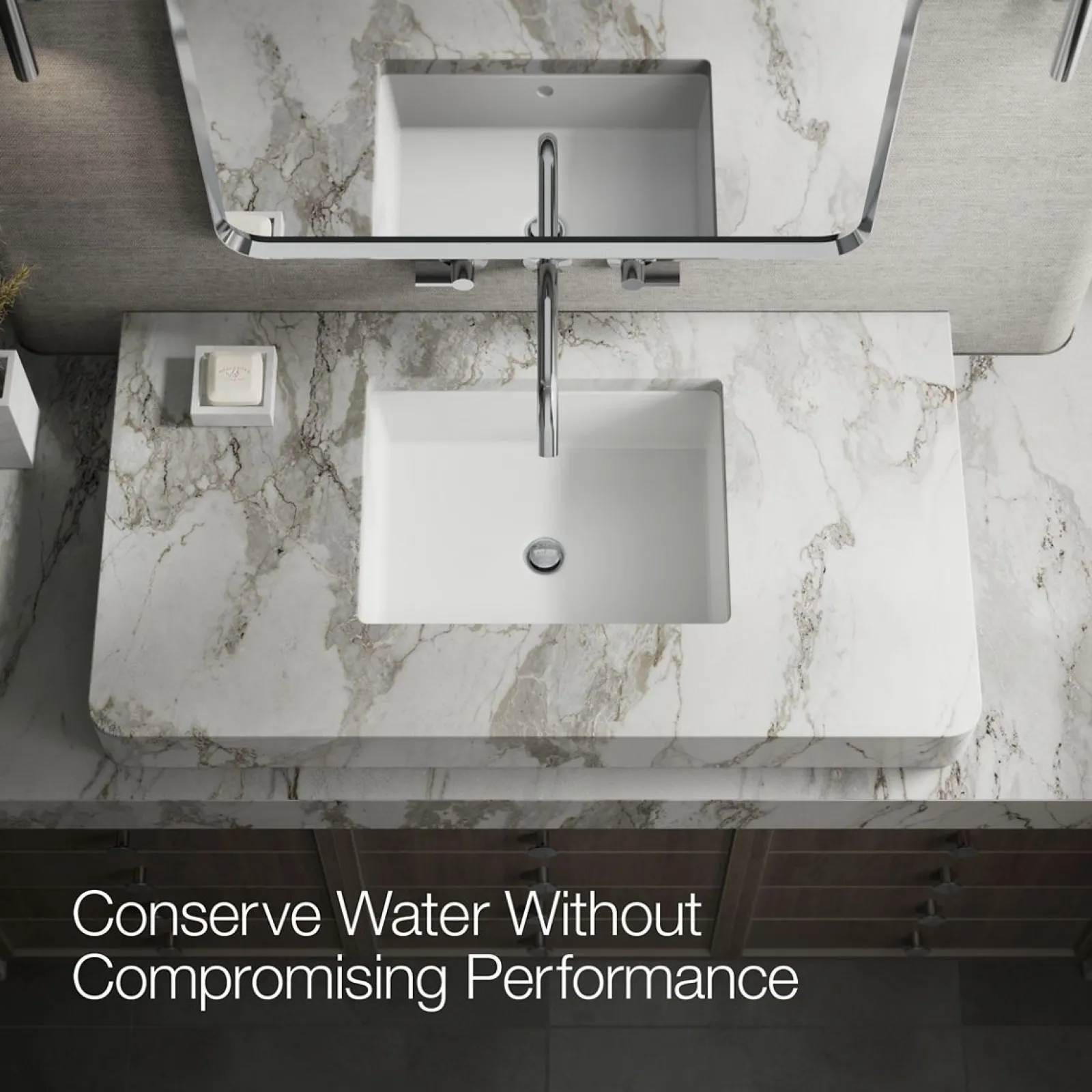 Wall-mount bathroom sink faucet Lever handle trim^Kohler Hot