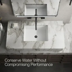 Wall-mount bathroom sink faucet Lever handle trim^Kohler Hot