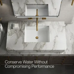 Wall-mount bathroom sink faucet Lever handle trim^Kohler Hot