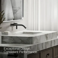 Wall-mount bathroom sink faucet handle^Kohler Online