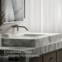 Wall-mount bathroom sink faucet handle^Kohler Online