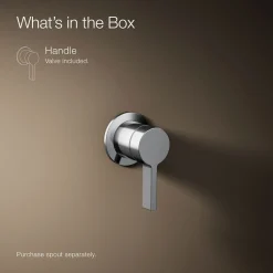 Wall-mount bathroom sink faucet handle^Kohler Online