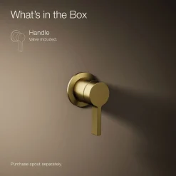 Wall-mount bathroom sink faucet handle^Kohler Online