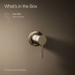 Wall-mount bathroom sink faucet handle^Kohler Online