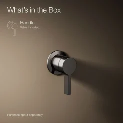 Wall-mount bathroom sink faucet handle^Kohler Online