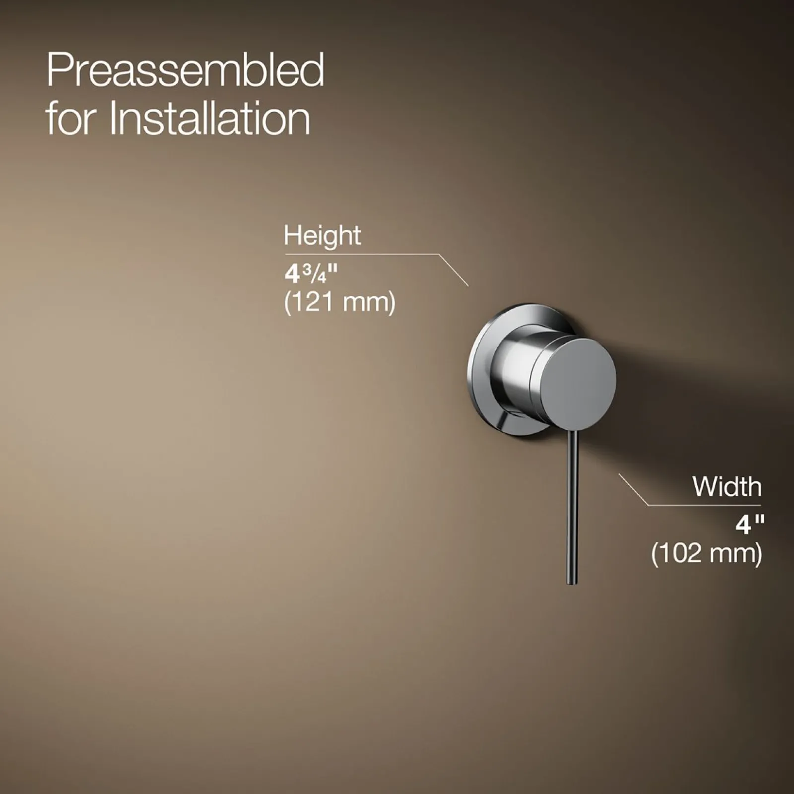 Wall-mount bathroom sink faucet handle^Kohler Hot