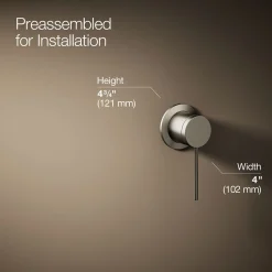 Wall-mount bathroom sink faucet handle^Kohler Hot