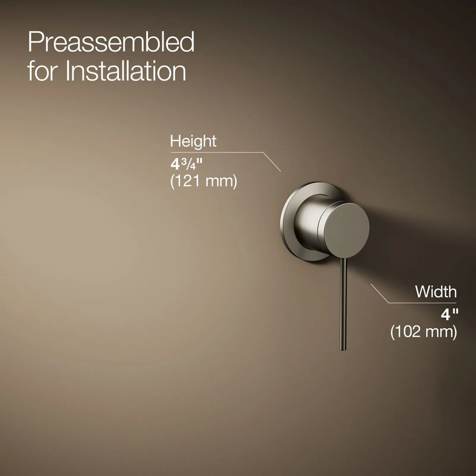 Wall-mount bathroom sink faucet handle^Kohler Hot