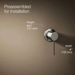 Wall-mount bathroom sink faucet handle^Kohler Hot