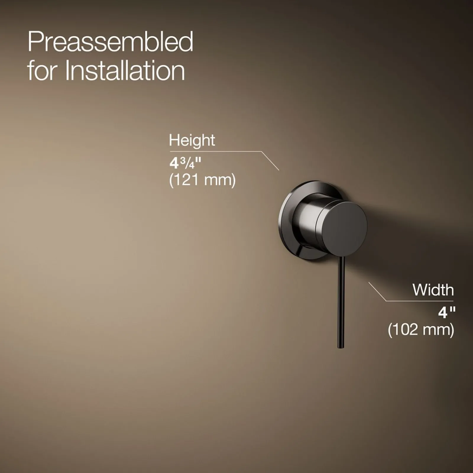 Wall-mount bathroom sink faucet handle^Kohler Hot
