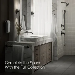 Wall-mount bathroom sink faucet handle^Kohler Hot