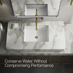 Wall-mount bathroom sink faucet handle^Kohler Hot