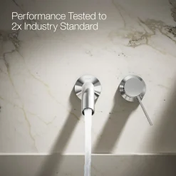 Wall-mount bathroom sink faucet handle^Kohler Hot