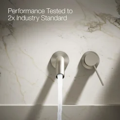 Wall-mount bathroom sink faucet handle^Kohler Hot