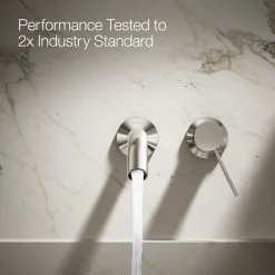Wall-mount bathroom sink faucet handle^Kohler Hot