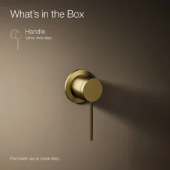 Wall-mount bathroom sink faucet handle^Kohler Hot