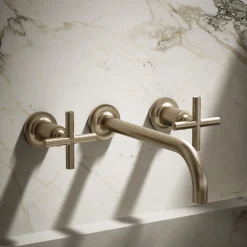 Wall-mount bathroom sink faucet trim with Cross handles, 1.2 gpm^Kohler Discount