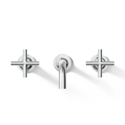 Wall-mount bathroom sink faucet trim with Cross handles, 1.2 gpm^Kohler Discount