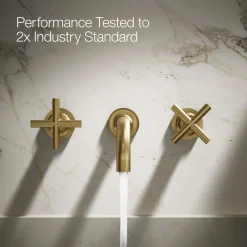 Wall-mount bathroom sink faucet trim with Cross handles, 1.2 gpm^Kohler Discount
