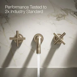 Wall-mount bathroom sink faucet trim with Cross handles, 1.2 gpm^Kohler Discount
