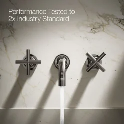 Wall-mount bathroom sink faucet trim with Cross handles, 1.2 gpm^Kohler Discount