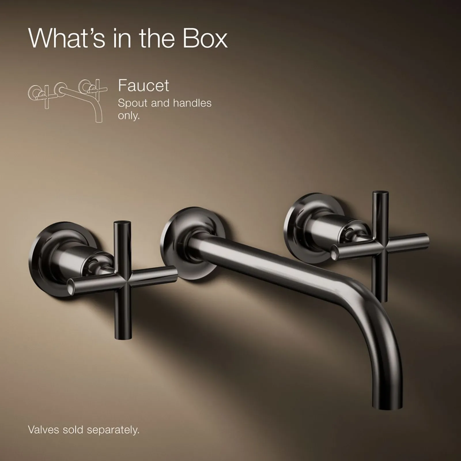 Wall-mount bathroom sink faucet trim with Cross handles, 1.2 gpm^Kohler Discount