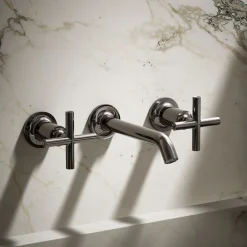 Wall-mount bathroom sink faucet trim with Cross handles, 1.2 gpm^Kohler Online