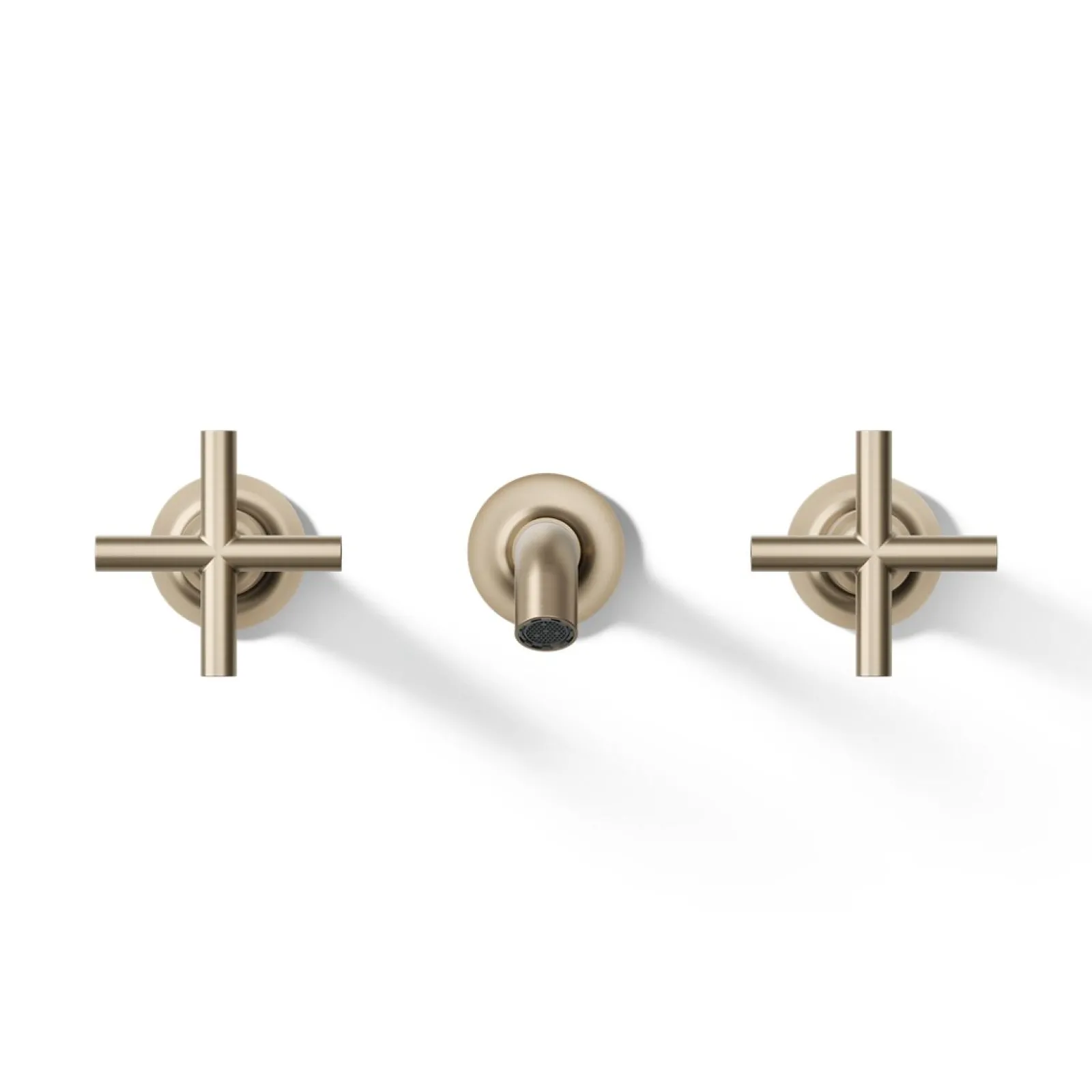 Wall-mount bathroom sink faucet trim with Cross handles, 1.2 gpm^Kohler Online