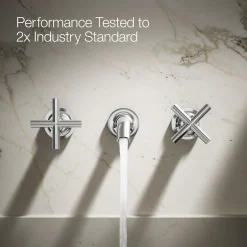 Wall-mount bathroom sink faucet trim with Cross handles, 1.2 gpm^Kohler Online