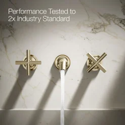 Wall-mount bathroom sink faucet trim with Cross handles, 1.2 gpm^Kohler Online