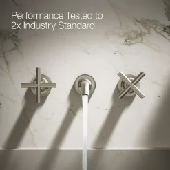 Wall-mount bathroom sink faucet trim with Cross handles, 1.2 gpm^Kohler Online