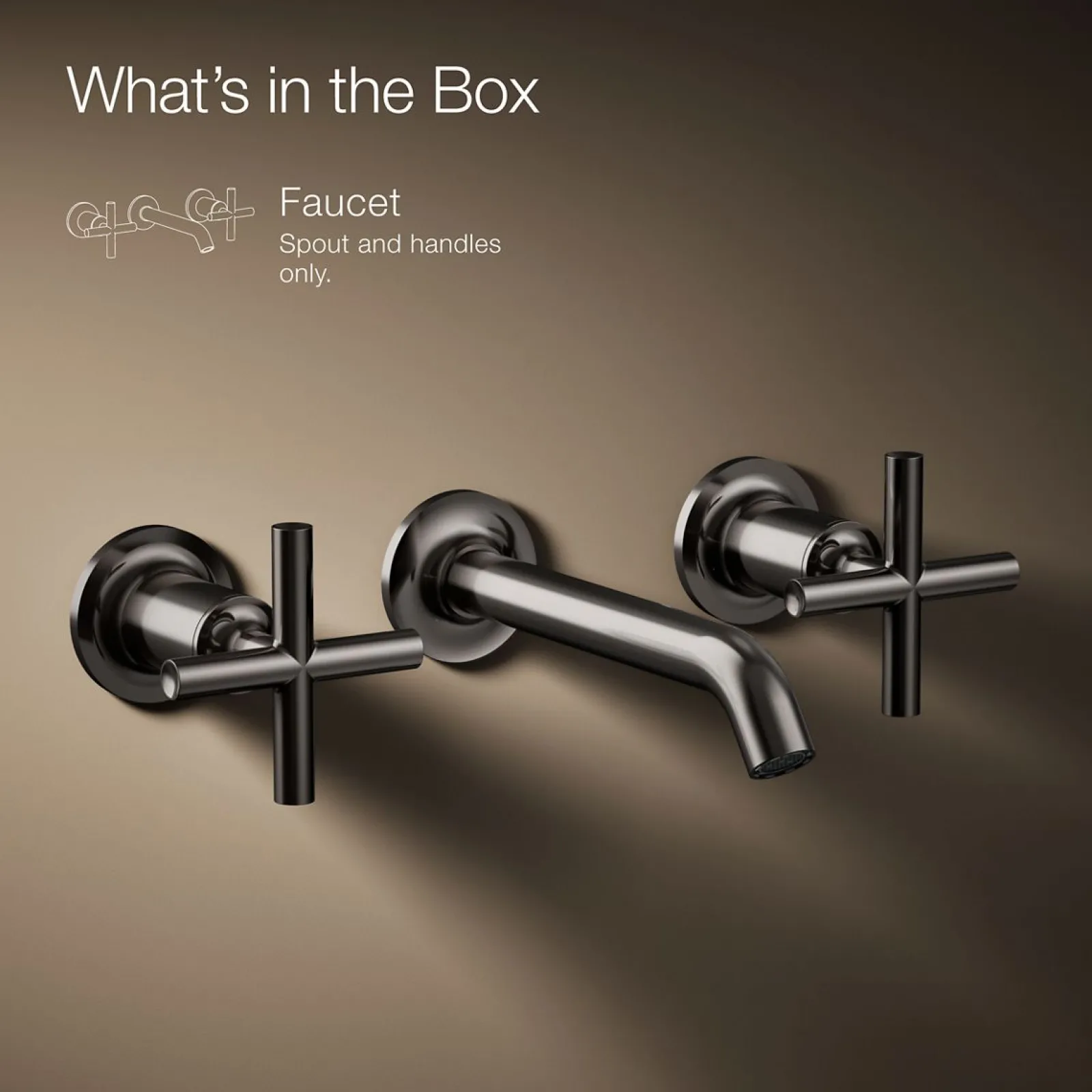 Wall-mount bathroom sink faucet trim with Cross handles, 1.2 gpm^Kohler Online