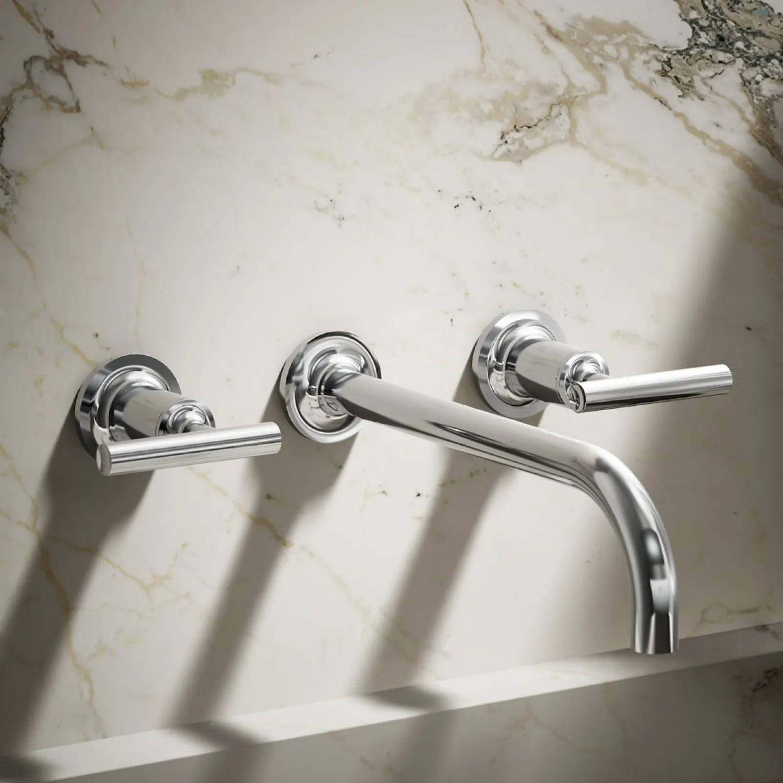 Wall-mount bathroom sink faucet trim with Lever handles, 1.2 gpm^Kohler Clearance
