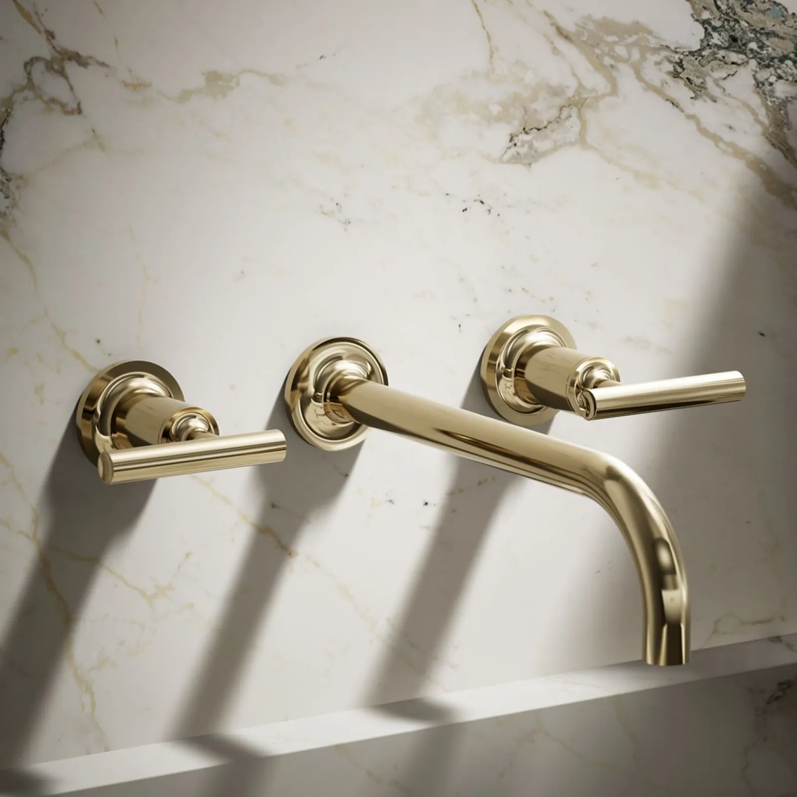 Wall-mount bathroom sink faucet trim with Lever handles, 1.2 gpm^Kohler Clearance