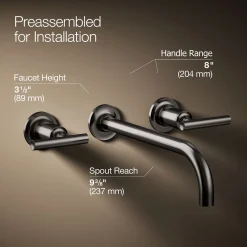 Wall-mount bathroom sink faucet trim with Lever handles, 1.2 gpm^Kohler Clearance