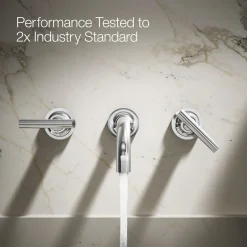 Wall-mount bathroom sink faucet trim with Lever handles, 1.2 gpm^Kohler Clearance