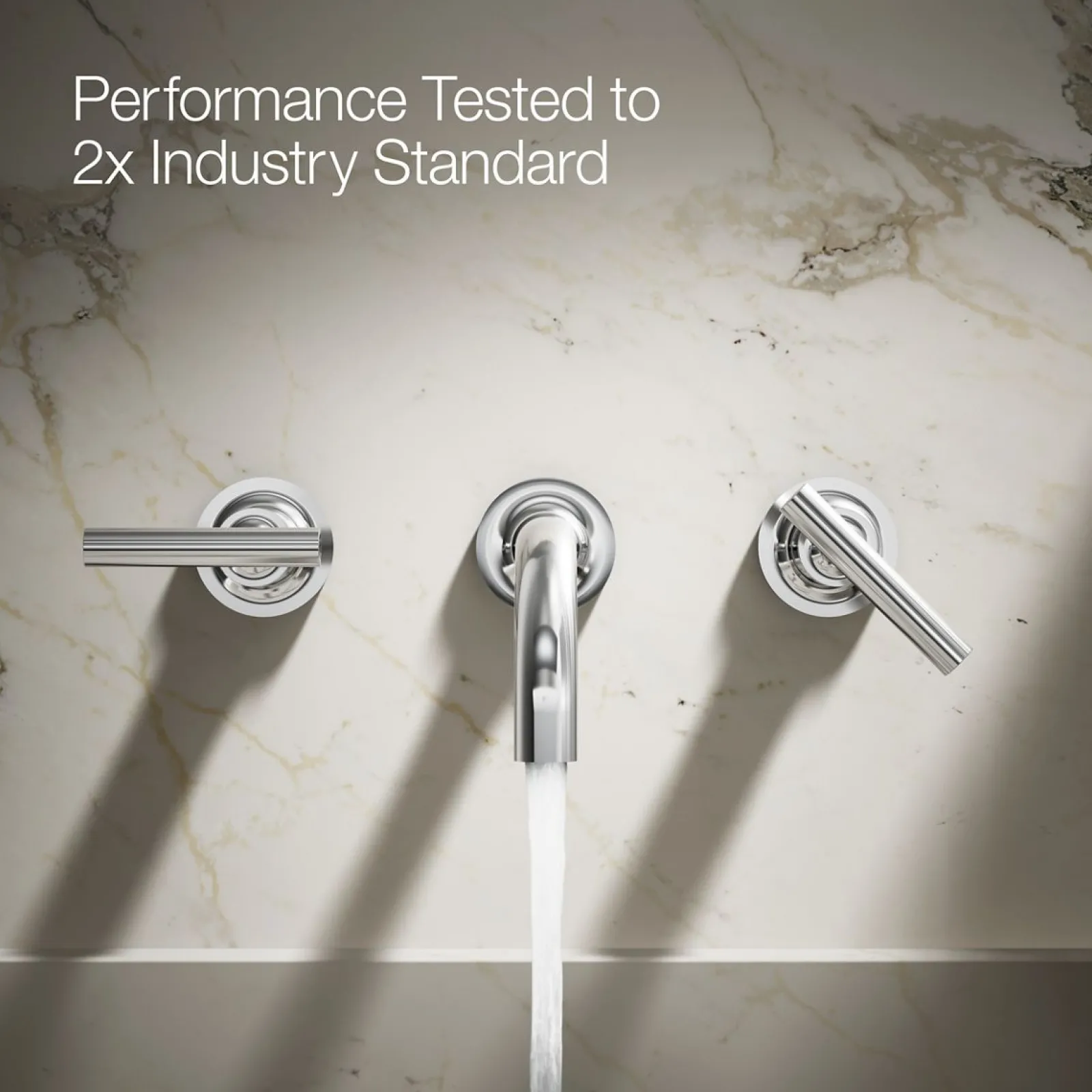 Wall-mount bathroom sink faucet trim with Lever handles, 1.2 gpm^Kohler Clearance