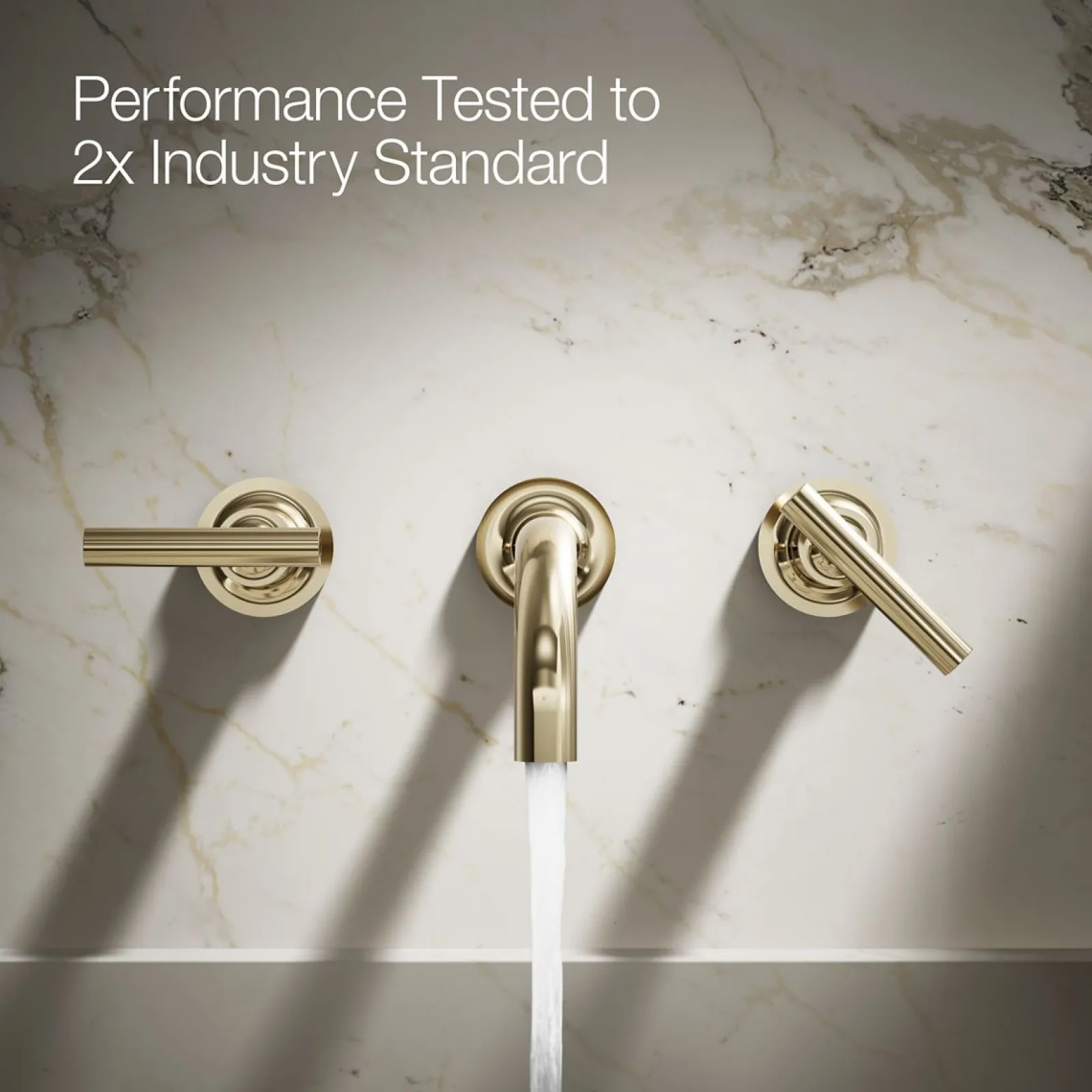 Wall-mount bathroom sink faucet trim with Lever handles, 1.2 gpm^Kohler Clearance