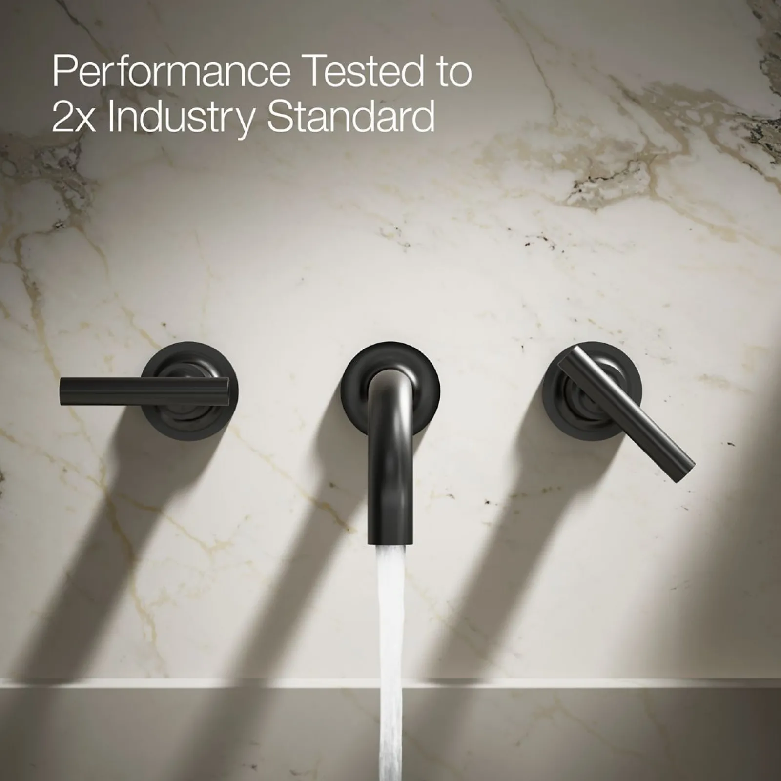 Wall-mount bathroom sink faucet trim with Lever handles, 1.2 gpm^Kohler Clearance
