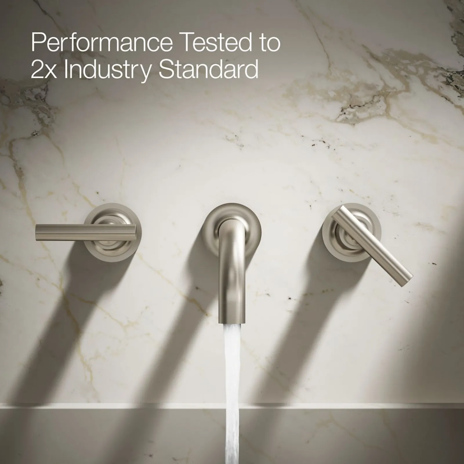 Wall-mount bathroom sink faucet trim with Lever handles, 1.2 gpm^Kohler Clearance