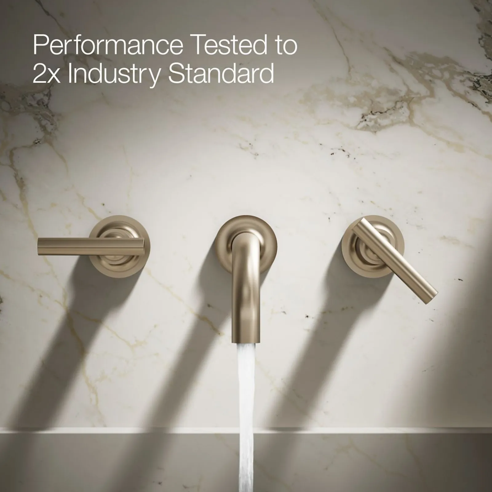 Wall-mount bathroom sink faucet trim with Lever handles, 1.2 gpm^Kohler Clearance