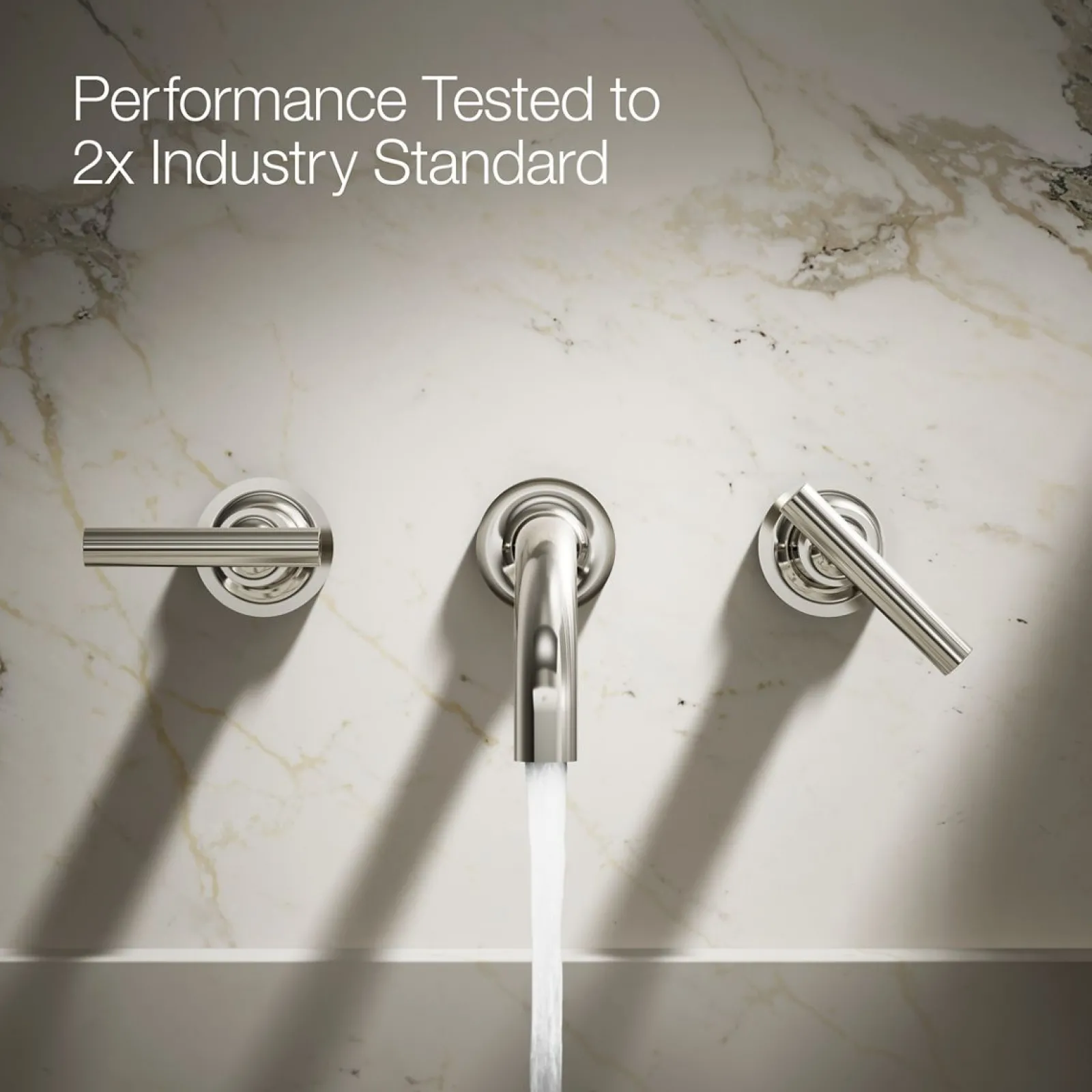 Wall-mount bathroom sink faucet trim with Lever handles, 1.2 gpm^Kohler Clearance
