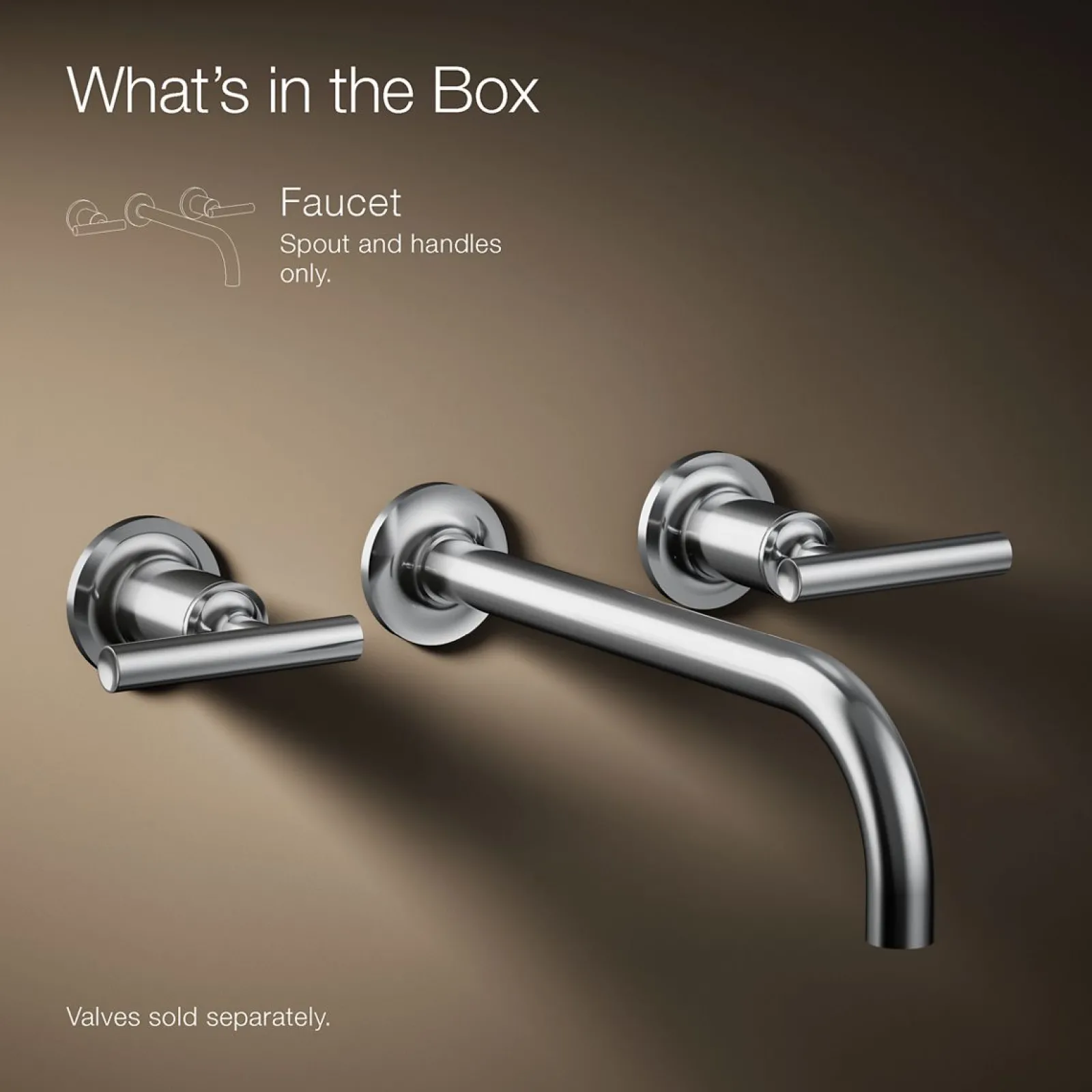 Wall-mount bathroom sink faucet trim with Lever handles, 1.2 gpm^Kohler Clearance