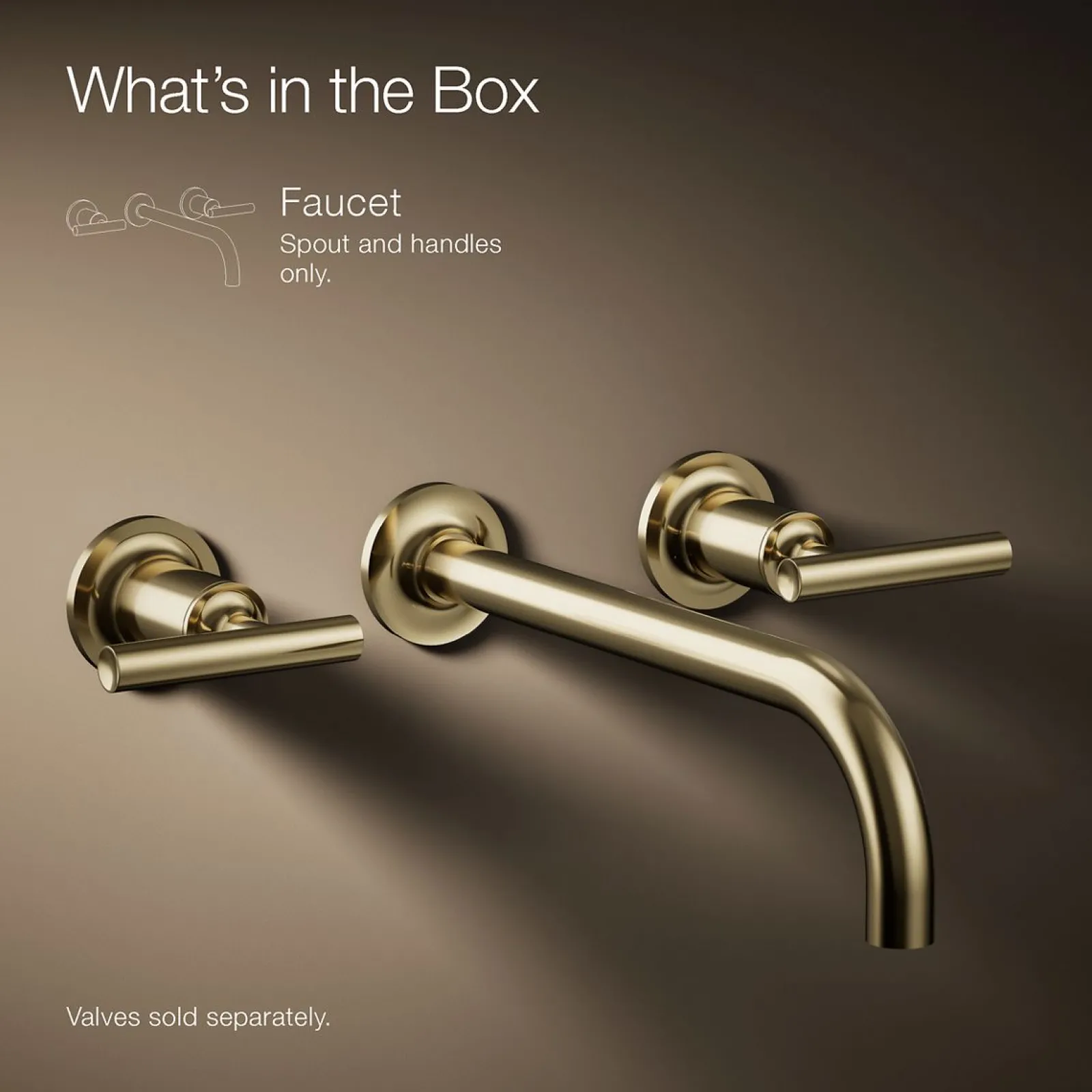 Wall-mount bathroom sink faucet trim with Lever handles, 1.2 gpm^Kohler Clearance