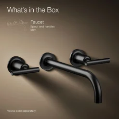 Wall-mount bathroom sink faucet trim with Lever handles, 1.2 gpm^Kohler Clearance