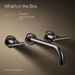 Wall-mount bathroom sink faucet trim with Lever handles, 1.2 gpm^Kohler Clearance