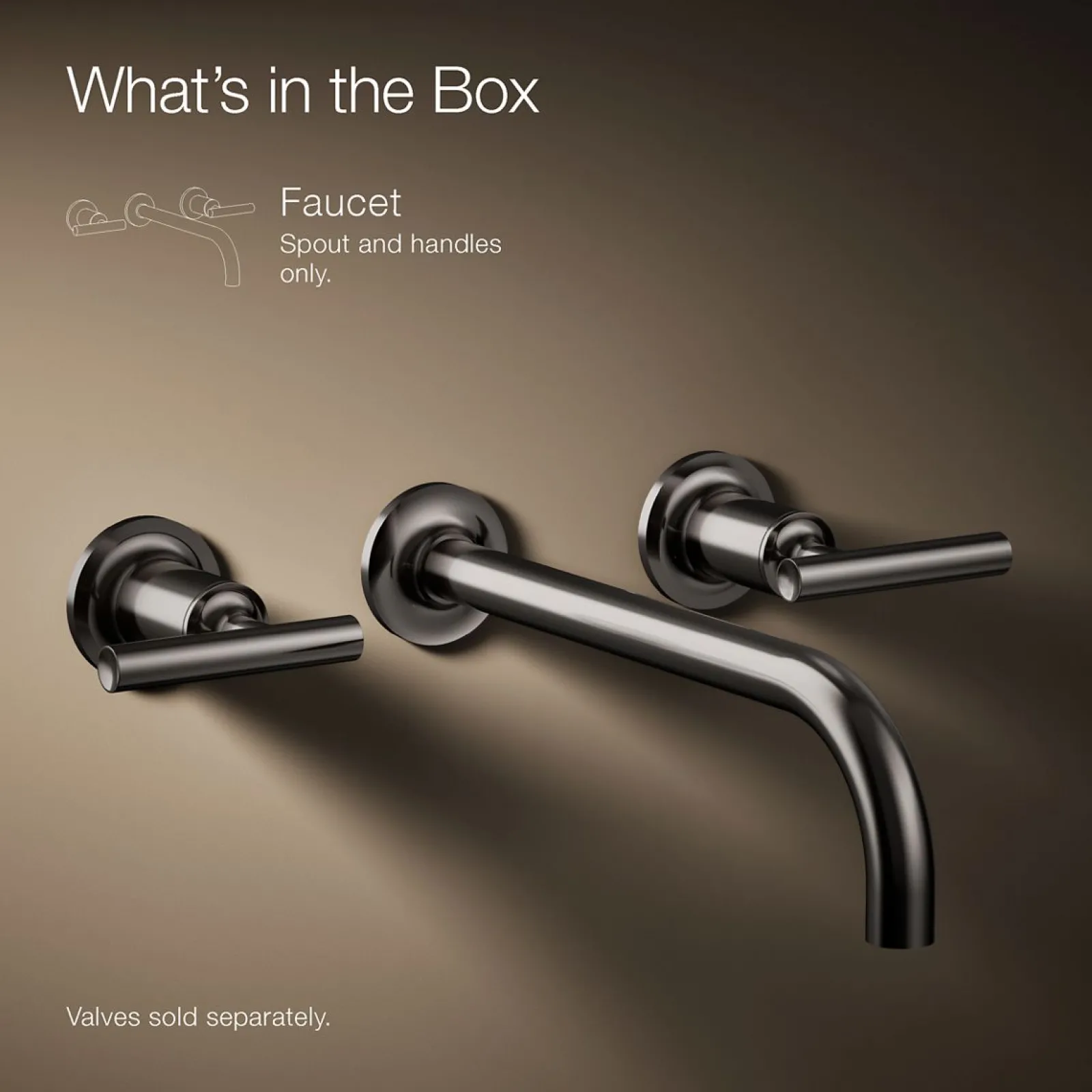 Wall-mount bathroom sink faucet trim with Lever handles, 1.2 gpm^Kohler Clearance