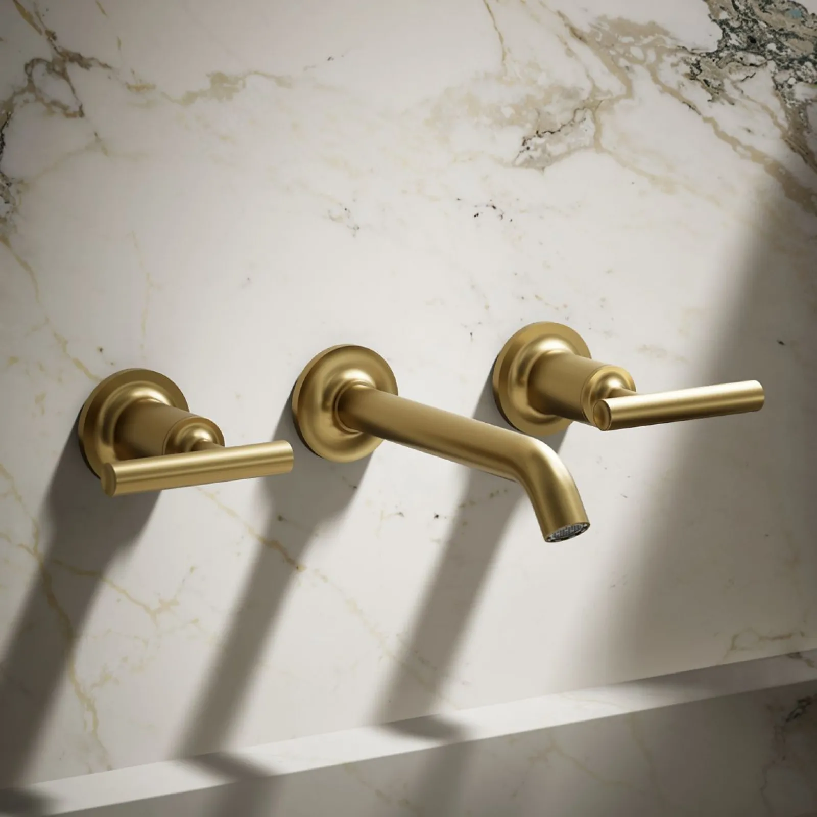 Wall-mount bathroom sink faucet trim with Lever handles, 1.2 gpm^Kohler Outlet