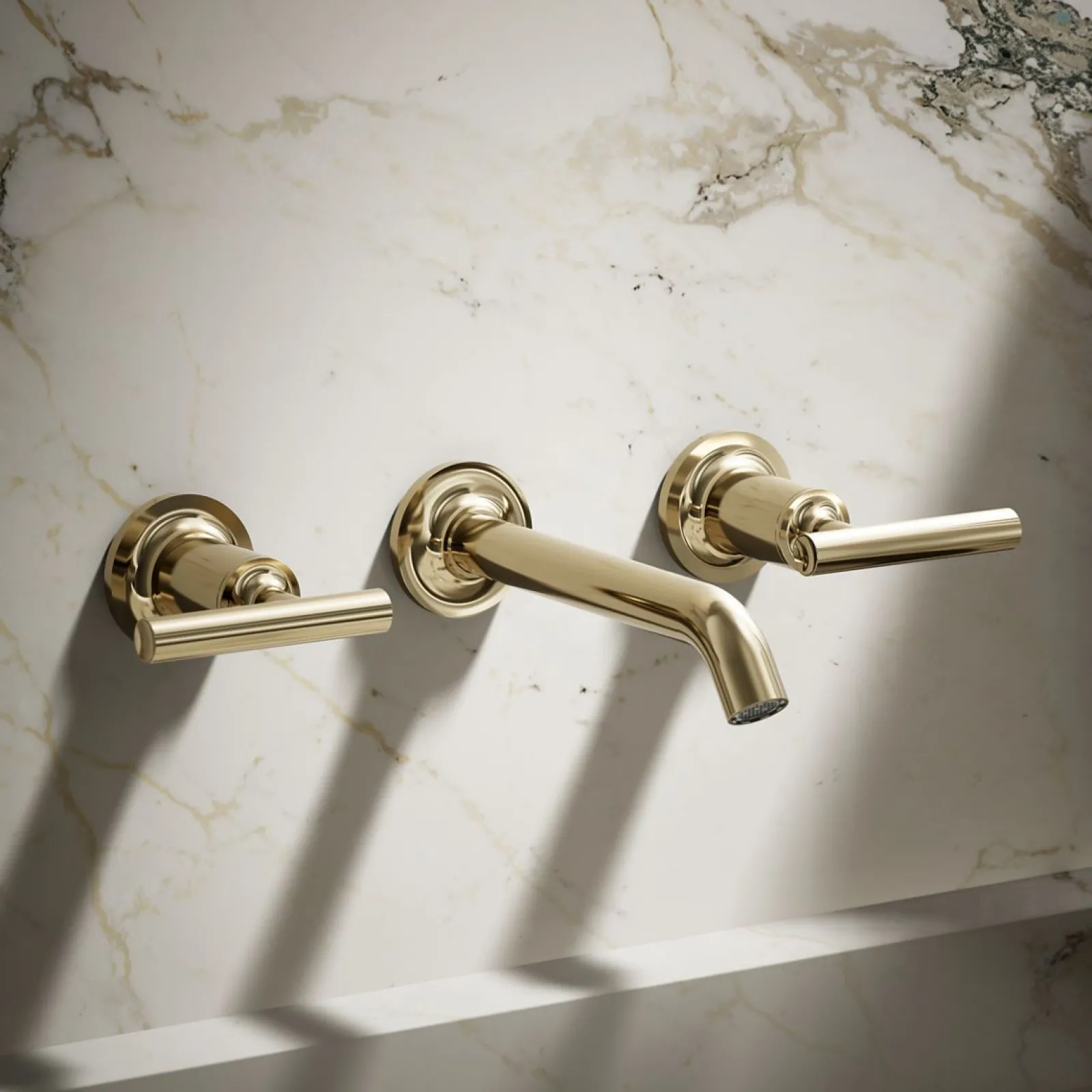Wall-mount bathroom sink faucet trim with Lever handles, 1.2 gpm^Kohler Outlet