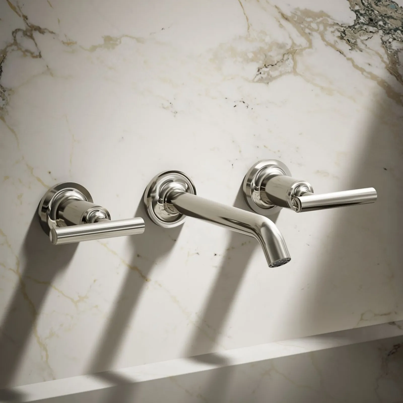 Wall-mount bathroom sink faucet trim with Lever handles, 1.2 gpm^Kohler Outlet